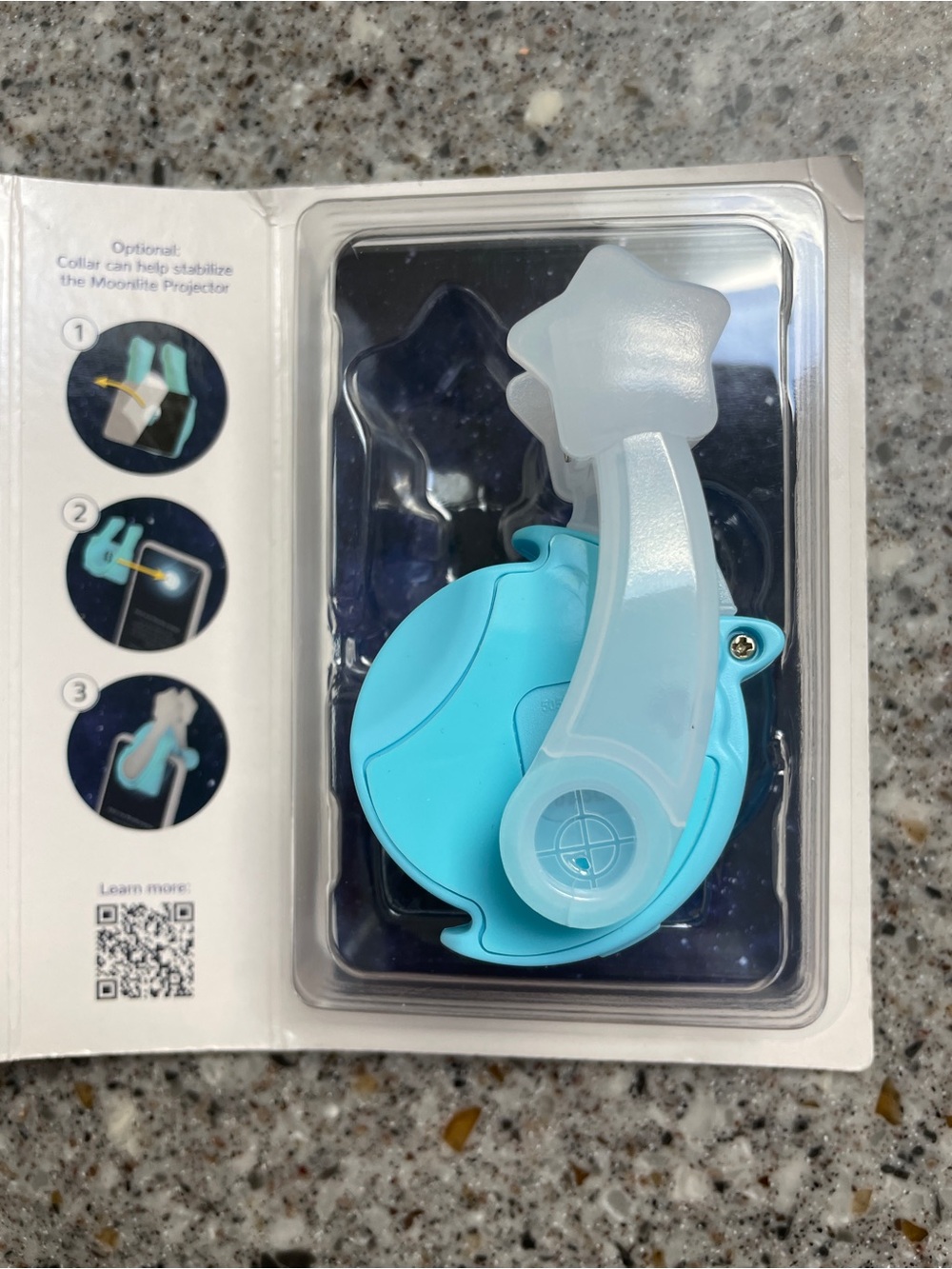 Aqua Blue Star Clip-On Projector Accessory